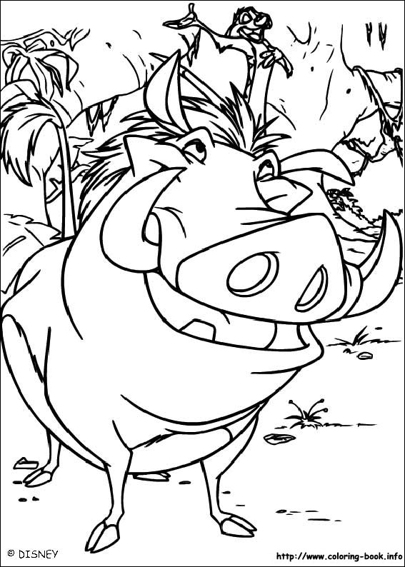 The Lion King coloring picture